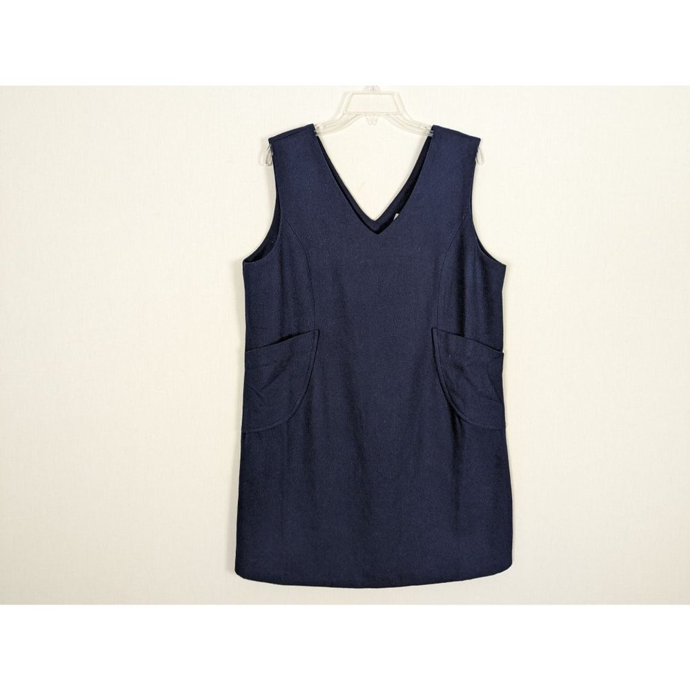 Aryeh Anthropologie sleeveless above knee tunic navy blue Tunic Jumper dress XL